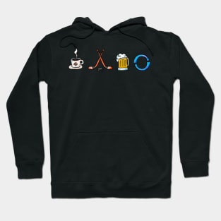 Coffee Hockey Beer Repeat Hoodie